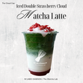 Iced Double Strawberry Cloud Matcha Latte