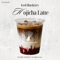 Iced Blueberry Hojicha Latte