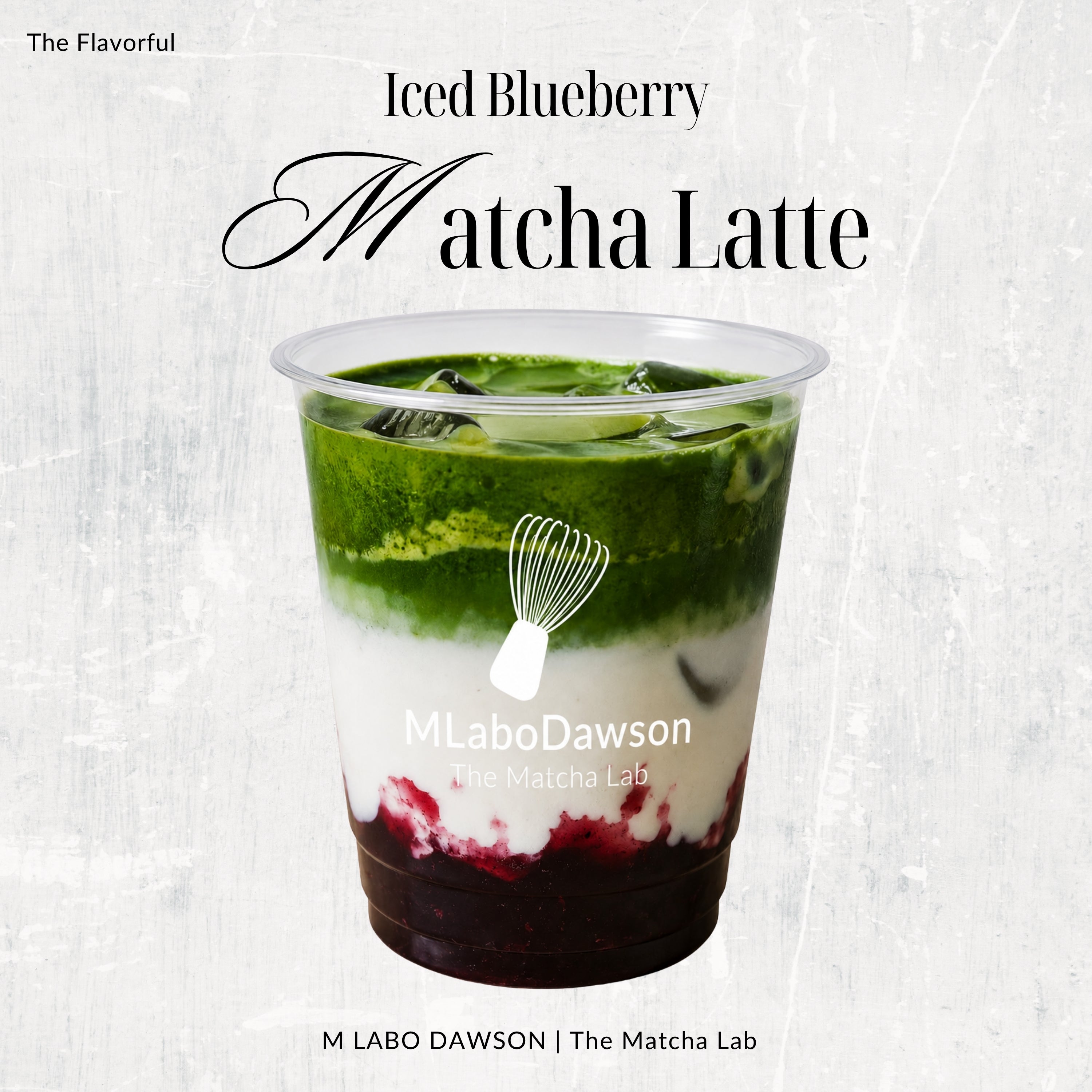 Iced Blueberry Matcha Latte