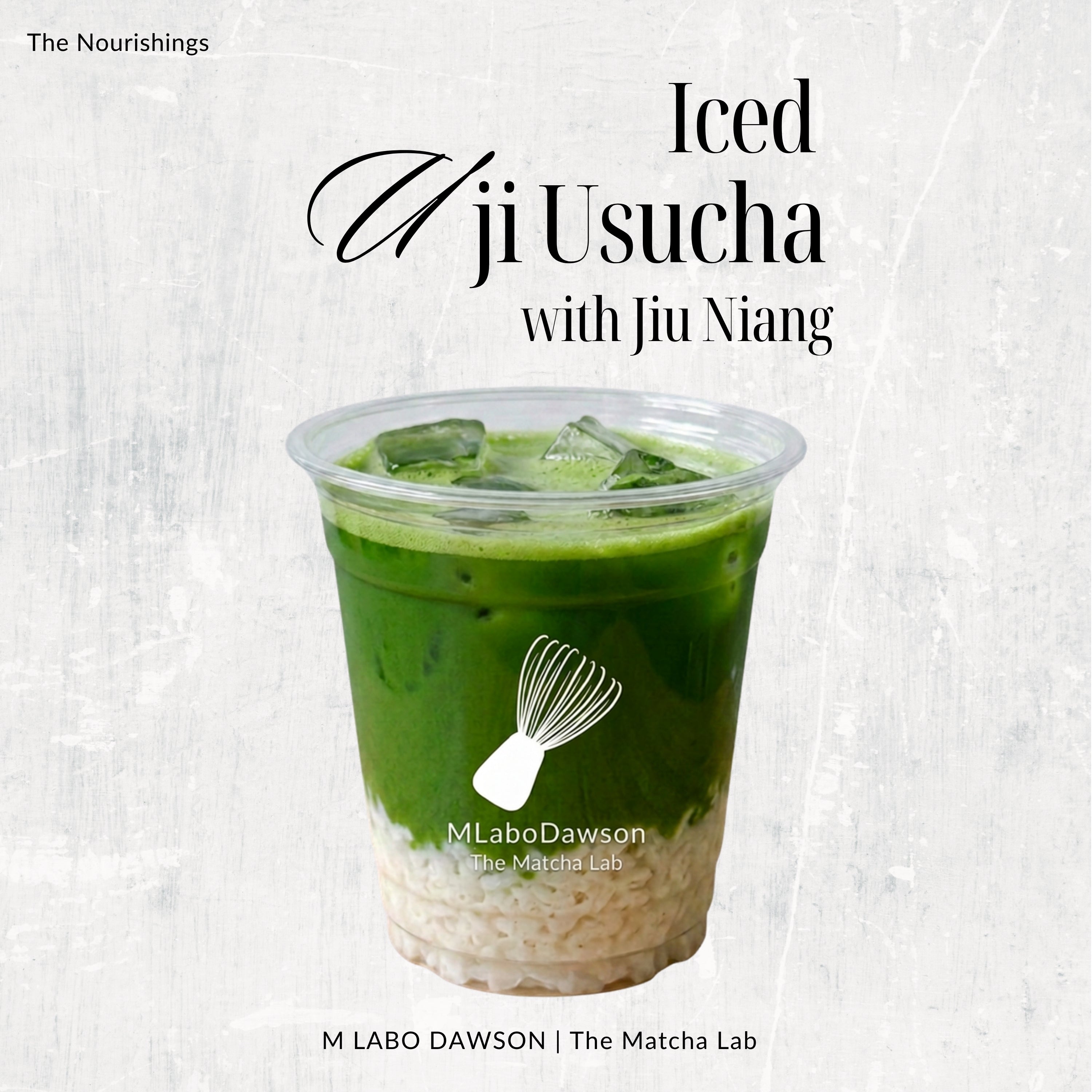 Iced Uji Usucha with Jiu Niang