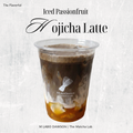 Iced Passionfruit Hojicha Latte