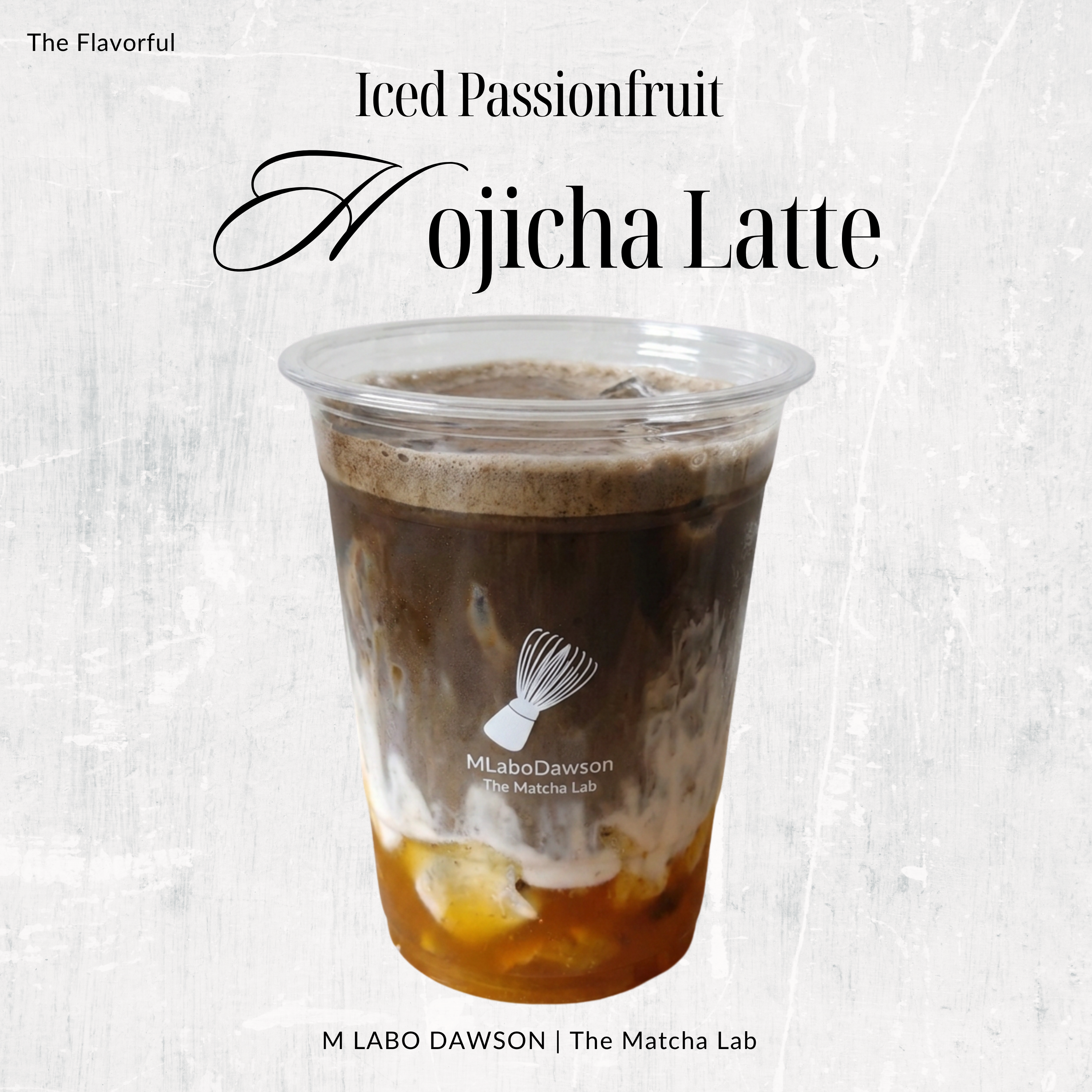 Iced Passionfruit Hojicha Latte