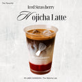 Iced Strawberry Hojicha Latte