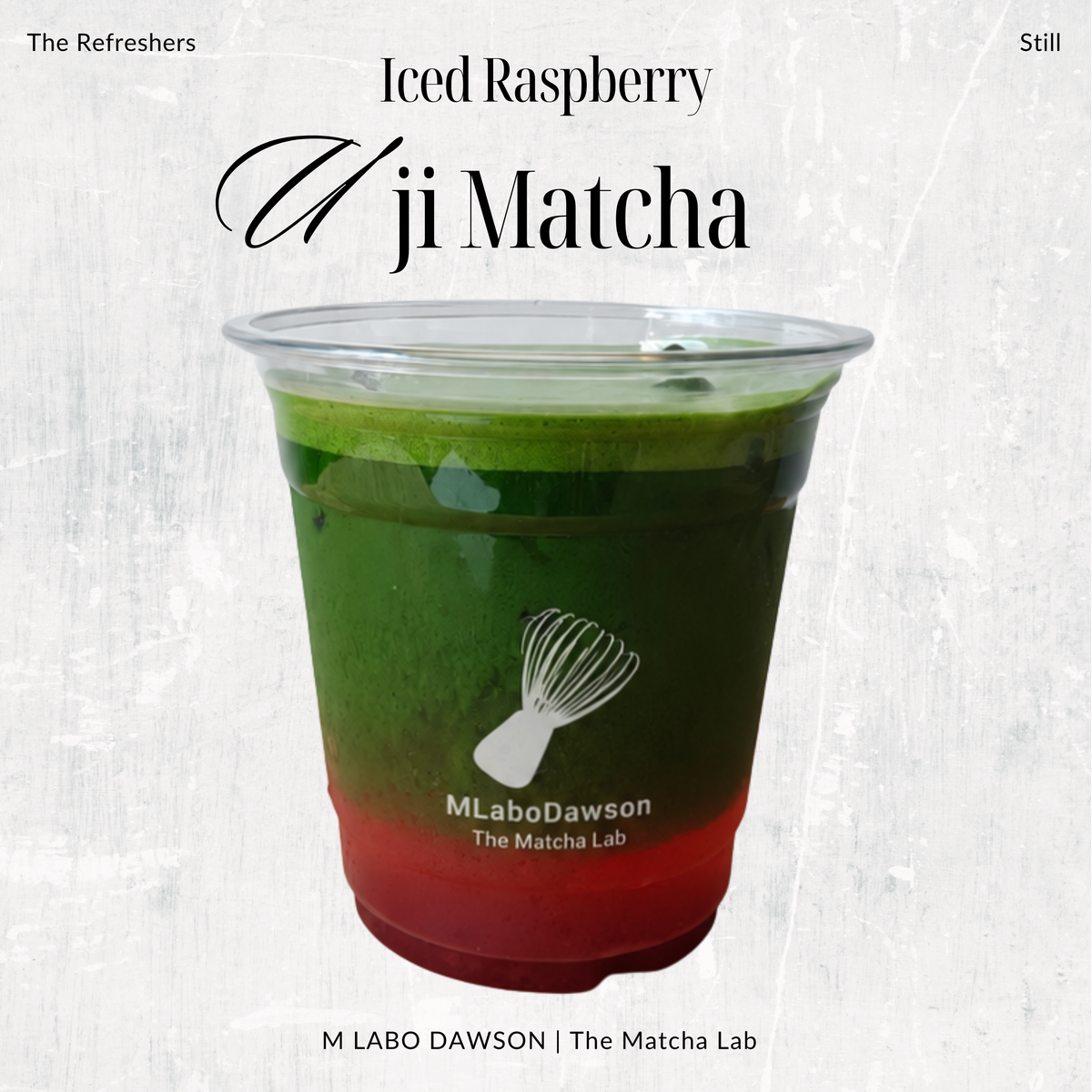 Iced Raspberry Uji Matcha